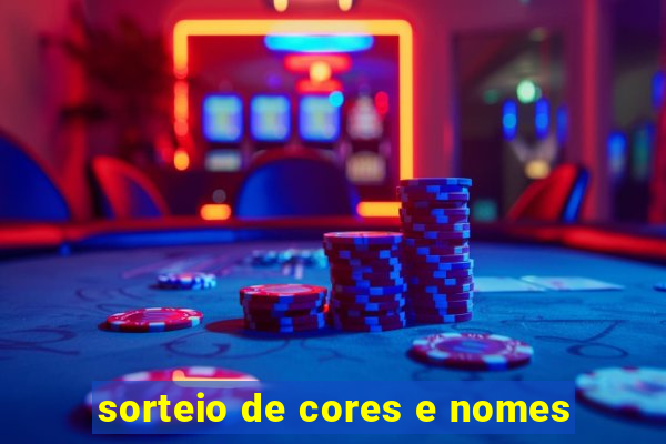 sorteio de cores e nomes